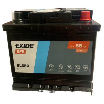 Autobaterie EFB 12 55Ah  480A P+ Start stop